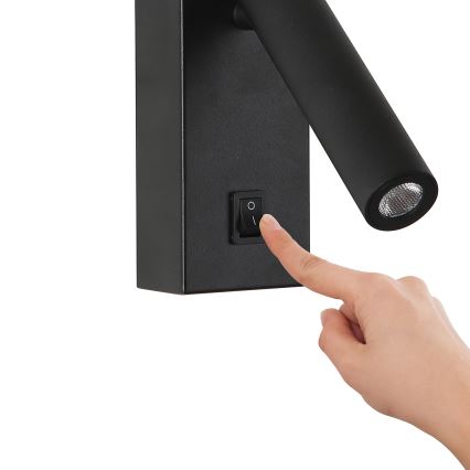 Brilagi - LED vægspot MAYA LED/3W/230V 4000K sort