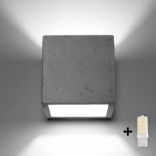 Brilagi -  LED vægspot MURO 1xG9/3,5W/230V beton