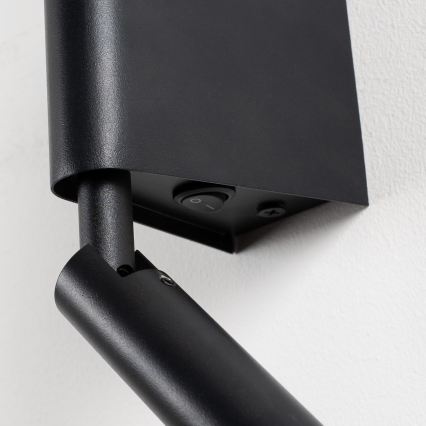 BRILAGI - LED vægspot VIXON LED/3W/230V + LED/5W sort CRI 90