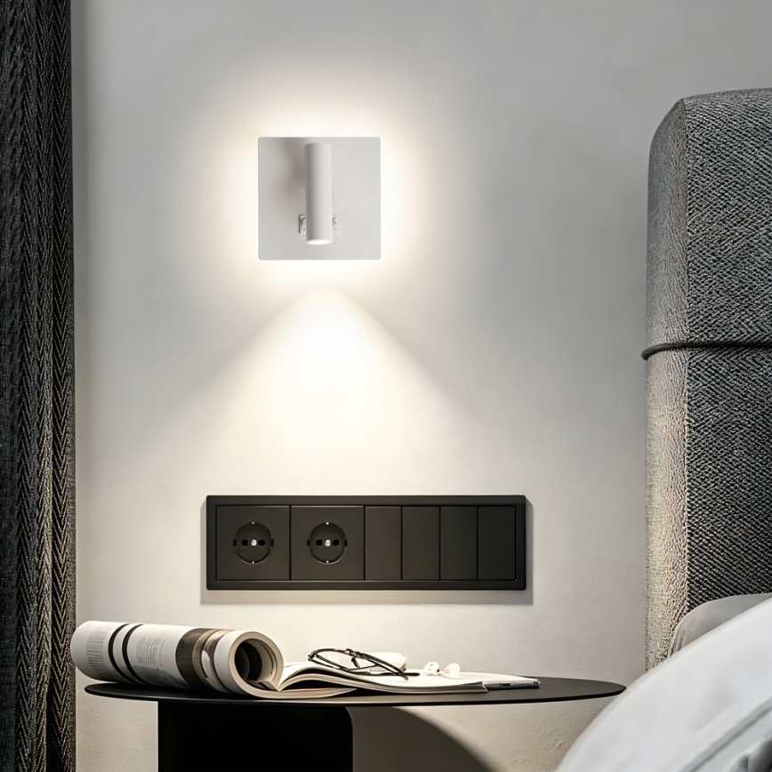 BRILAGI - LED vægspotlampe ZAYA DOUBLE LED/8W/230V + LED/3W hvid