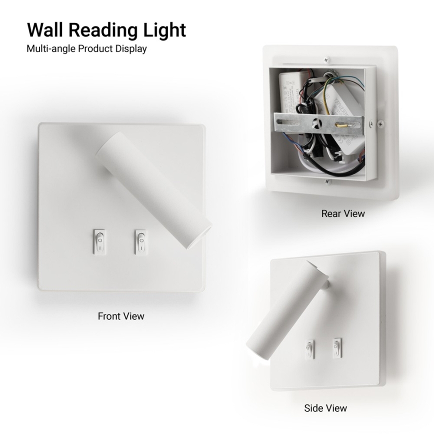 BRILAGI - LED vægspotlampe ZAYA DOUBLE LED/8W/230V + LED/3W hvid