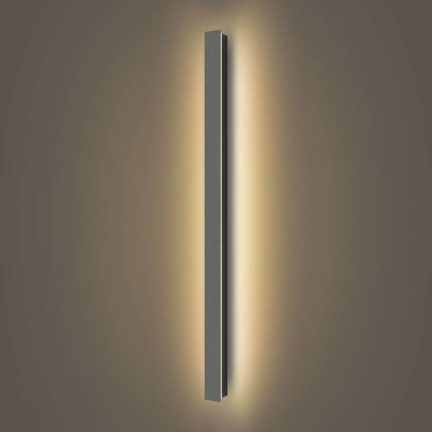 Brilagi - LINEAR LED udendørs væglampe, 22W, 230V, 3000K, IP65, 100 cm, antracit