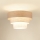Brilagi - Loftlampe ALASKA LUNETA 1xE27/15W/230V diameter 45 cm grå/cremefarvet