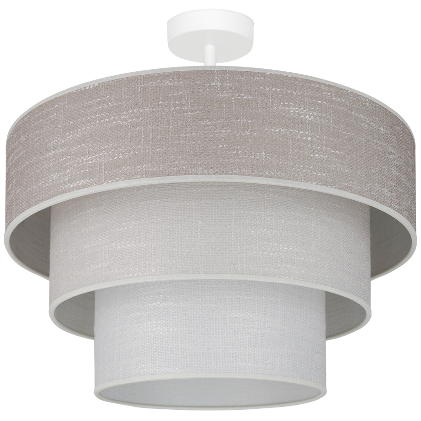 Brilagi - Loftlampe ALASKA LUNETA 1xE27/15W/230V diameter 45 cm grå/cremefarvet