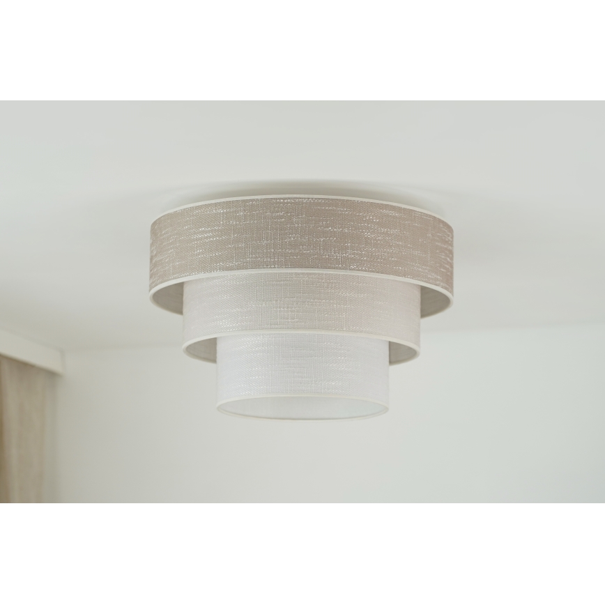 Brilagi - Loftlampe ALASKA LUNETA 1xE27/15W/230V diameter 45 cm grå/cremefarvet
