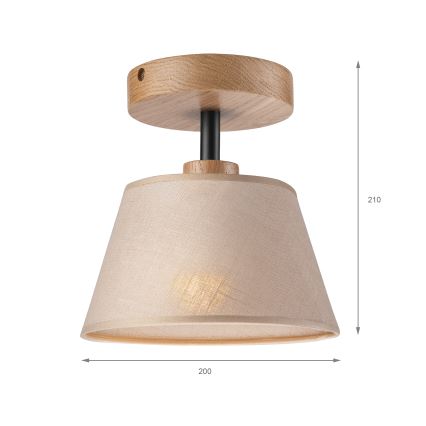 Brilagi - Loftlampe ANTHONY 1xE14/60W/230V eg/beige