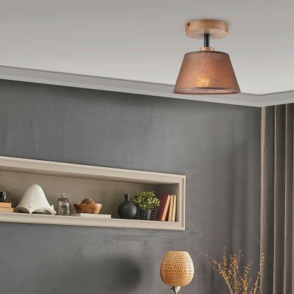 Brilagi - Loftlampe ANTHONY 1xE14/60W/230V eg/brun