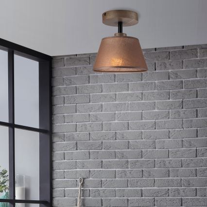 Brilagi - Loftlampe ANTHONY 1xE14/60W/230V eg/brun