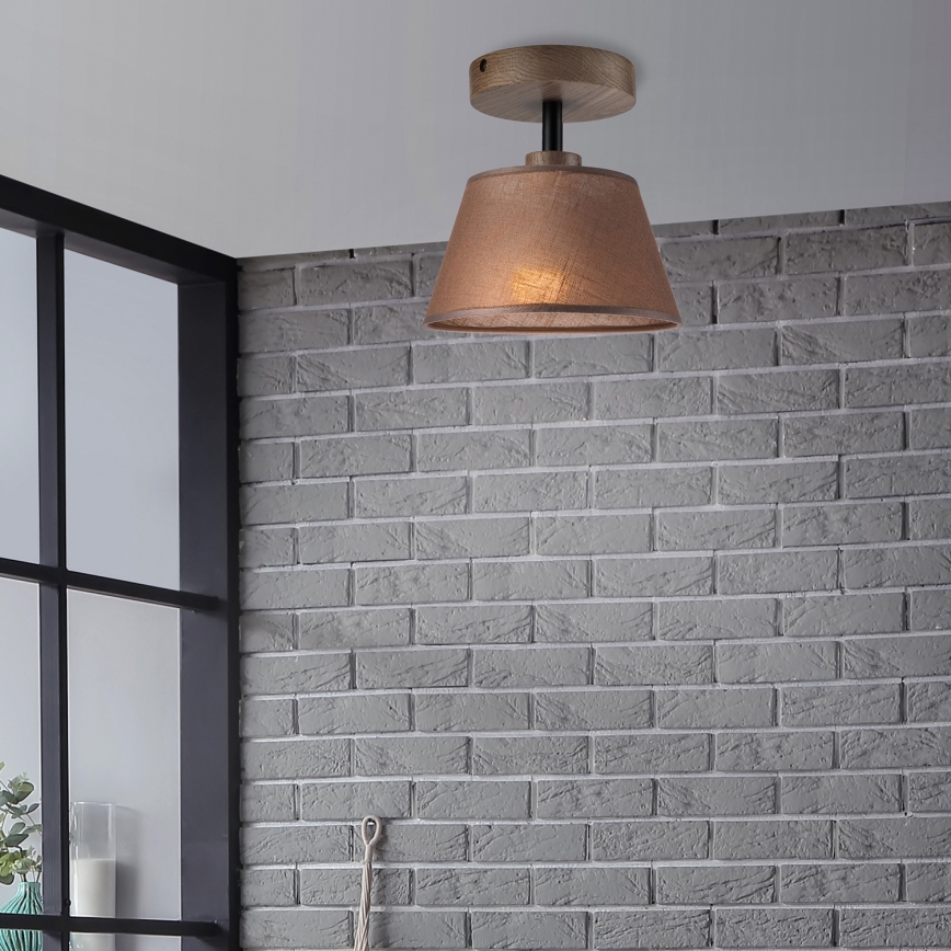 Brilagi - Loftlampe ANTHONY 1xE14/60W/230V eg/brun