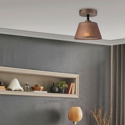 Brilagi - Loftlampe ANTHONY 1xE14/60W/230V eg/brun