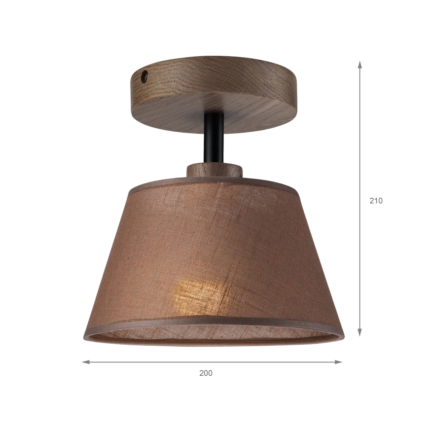 Brilagi - Loftlampe ANTHONY 1xE14/60W/230V eg/brun
