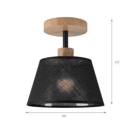 Brilagi - Loftlampe ANTHONY 1xE14/60W/230V eg/sort