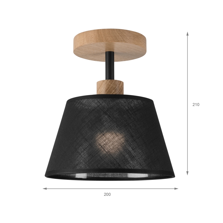 Brilagi - Loftlampe ANTHONY 1xE14/60W/230V eg/sort