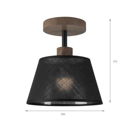 Brilagi - Loftlampe ANTHONY 1xE14/60W/230V eg/sort