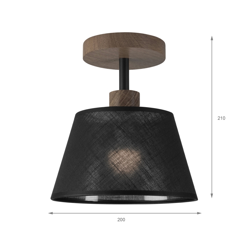 Brilagi - Loftlampe ANTHONY 1xE14/60W/230V eg/sort