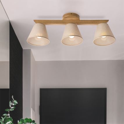 Brilagi - Loftlampe ANTHONY 3xE14/40W/230V eg/beige