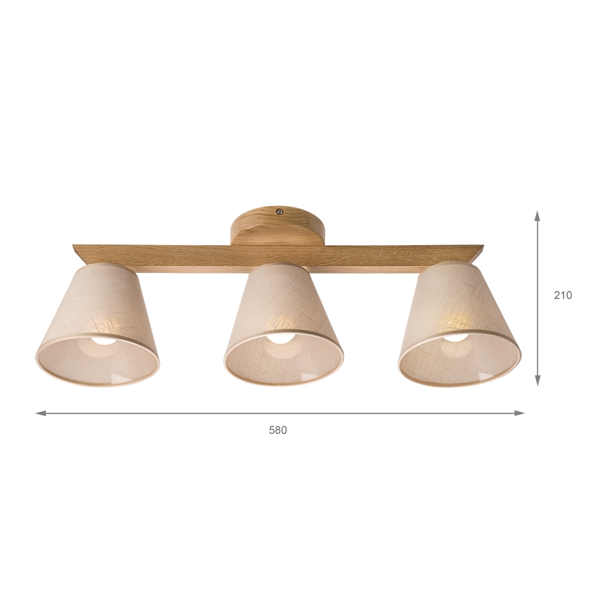 Brilagi - Loftlampe ANTHONY 3xE14/40W/230V eg/beige