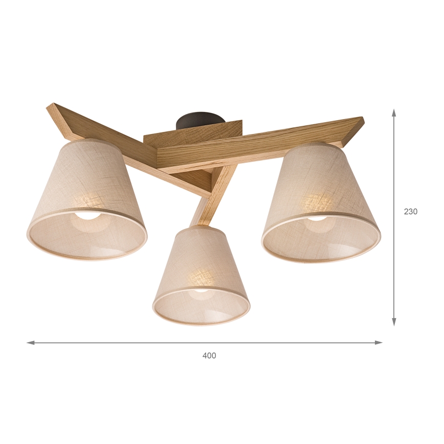 Brilagi - Loftlampe ANTHONY 3xE14/40W/230V eg/beige