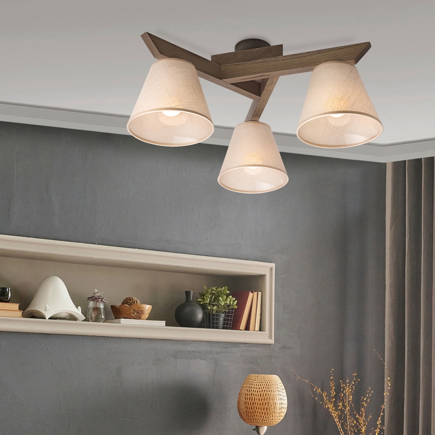Brilagi - Loftlampe ANTHONY 3xE14/40W/230V eg/beige