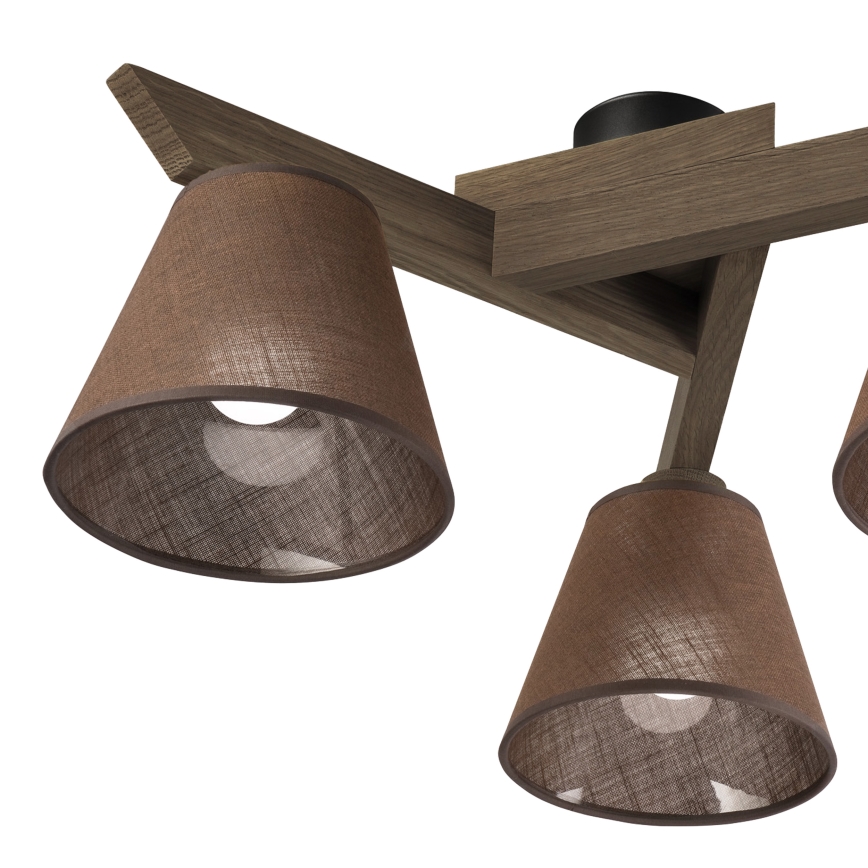 Brilagi - Loftlampe ANTHONY 3xE14/40W/230V eg/brun