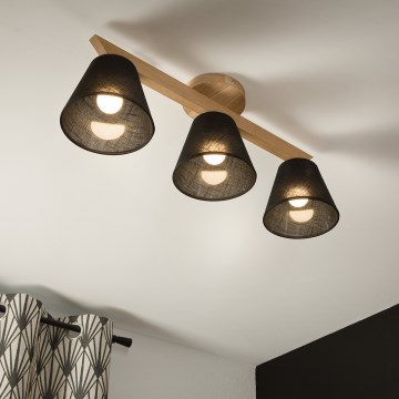 Brilagi - Loftlampe ANTHONY 3xE14/40W/230V eg/sort