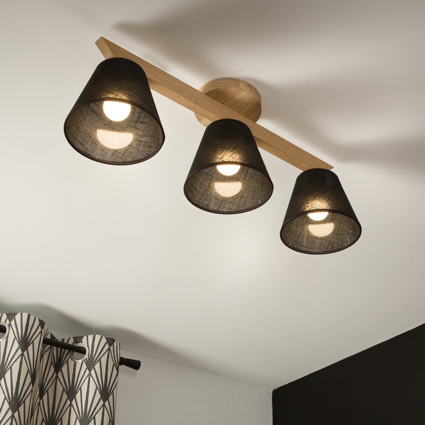 Brilagi - Loftlampe ANTHONY 3xE14/40W/230V eg/sort