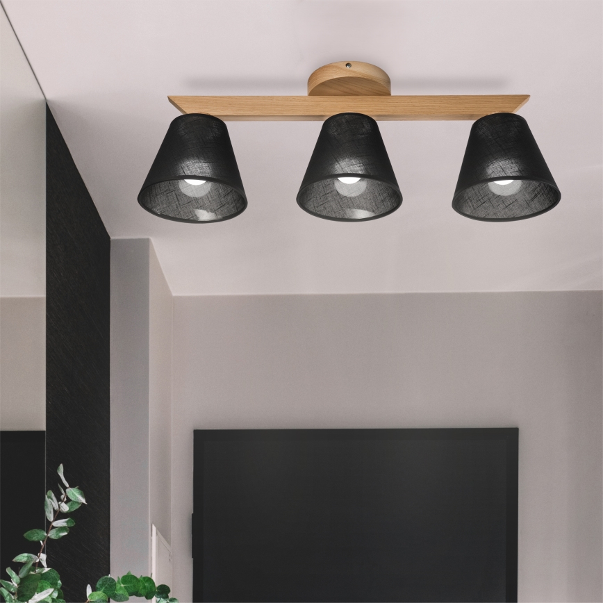 Brilagi - Loftlampe ANTHONY 3xE14/40W/230V eg/sort