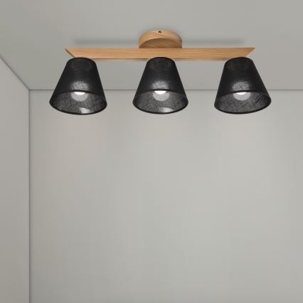 Brilagi - Loftlampe ANTHONY 3xE14/40W/230V eg/sort
