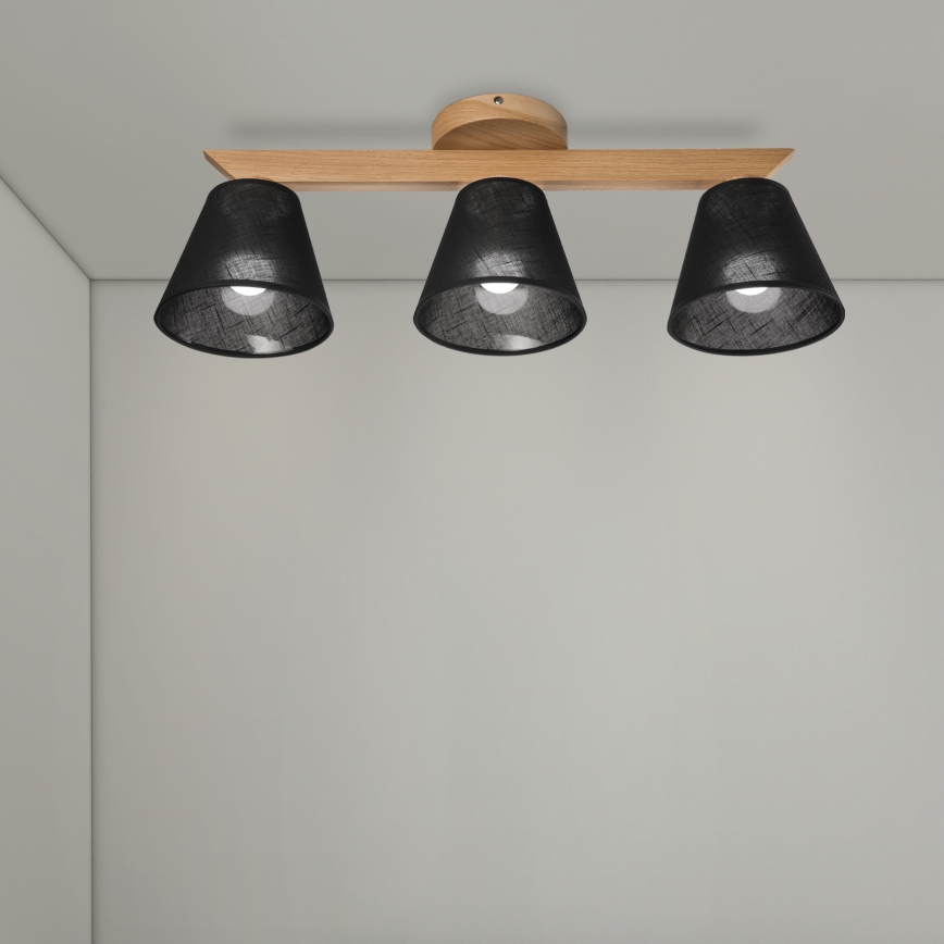 Brilagi - Loftlampe ANTHONY 3xE14/40W/230V eg/sort