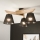 Brilagi - Loftlampe ANTHONY 3xE14/40W/230V eg/sort