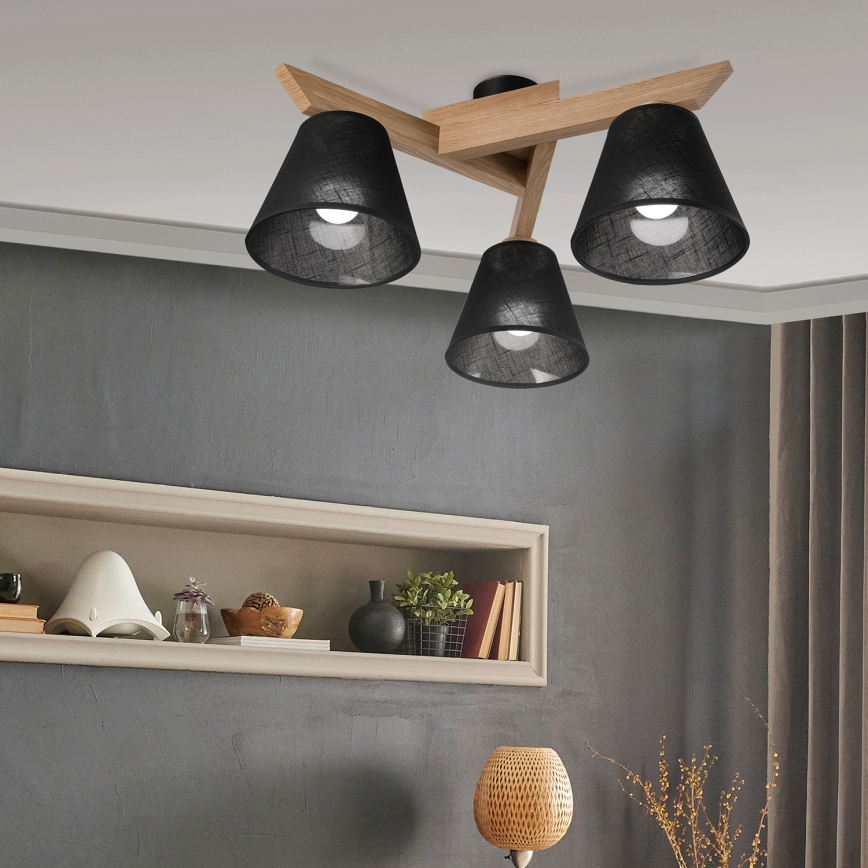 Brilagi - Loftlampe ANTHONY 3xE14/40W/230V eg/sort