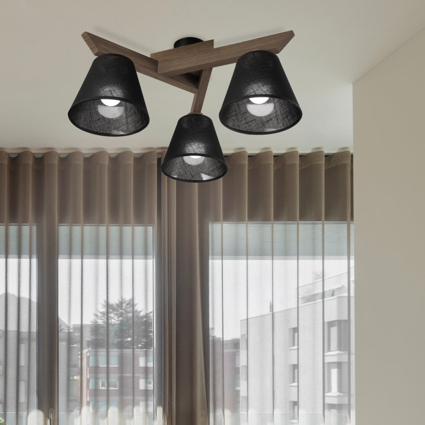 Brilagi - Loftlampe ANTHONY 3xE14/40W/230V eg/sort
