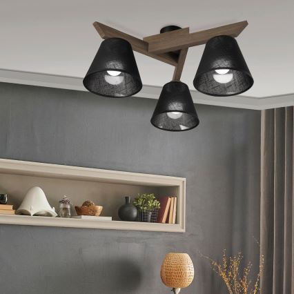 Brilagi - Loftlampe ANTHONY 3xE14/40W/230V eg/sort
