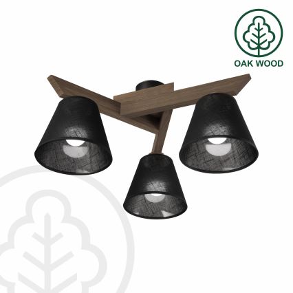 Brilagi - Loftlampe ANTHONY 3xE14/40W/230V eg/sort