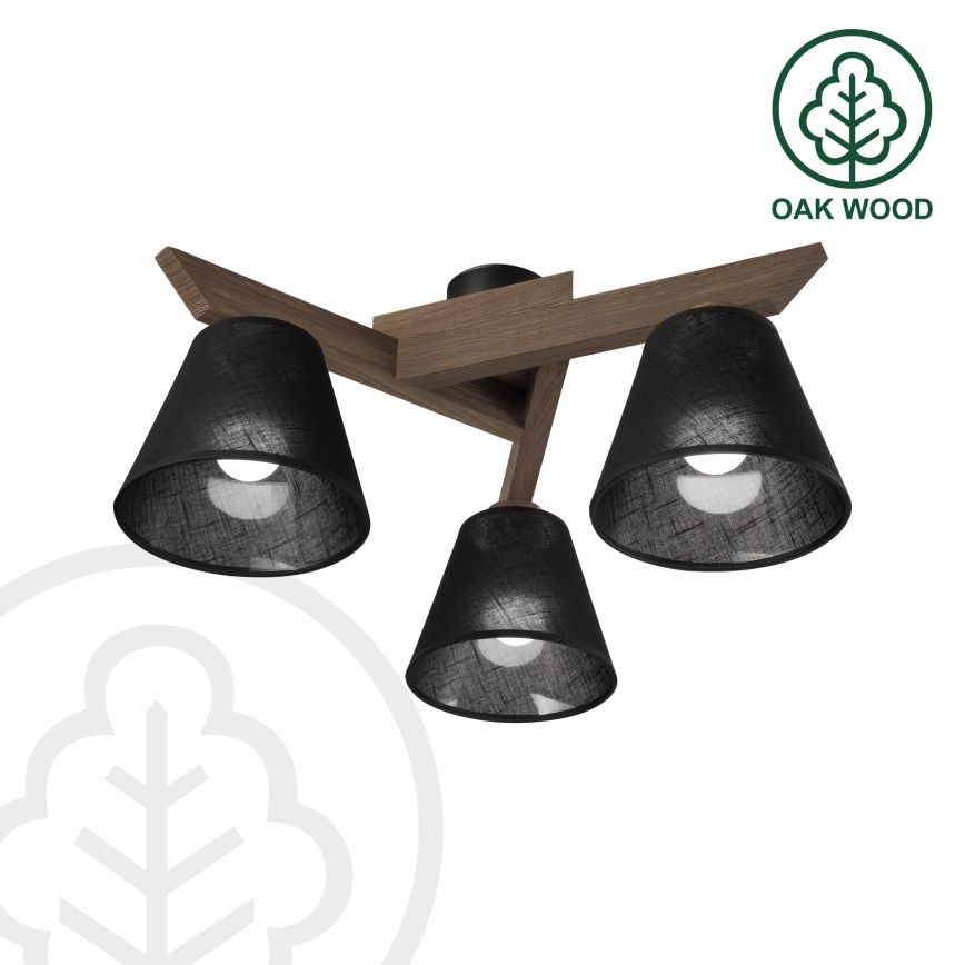 Brilagi - Loftlampe ANTHONY 3xE14/40W/230V eg/sort