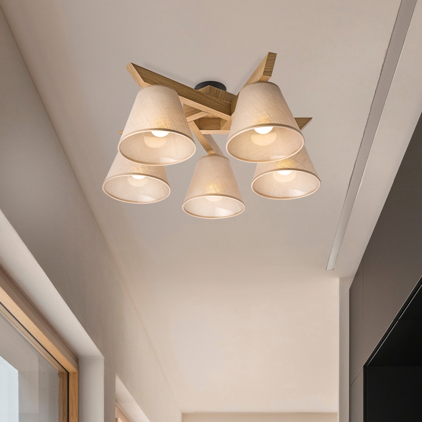 Brilagi - Loftlampe ANTHONY 5xE14/40W/230V eg/beige