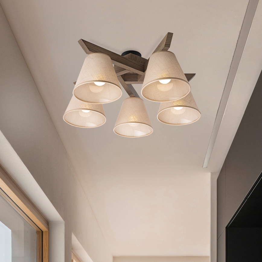 Brilagi - Loftlampe ANTHONY 5xE14/40W/230V eg/beige