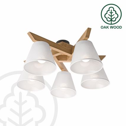 Brilagi - Loftlampe ANTHONY 5xE14/40W/230V eg/hvid