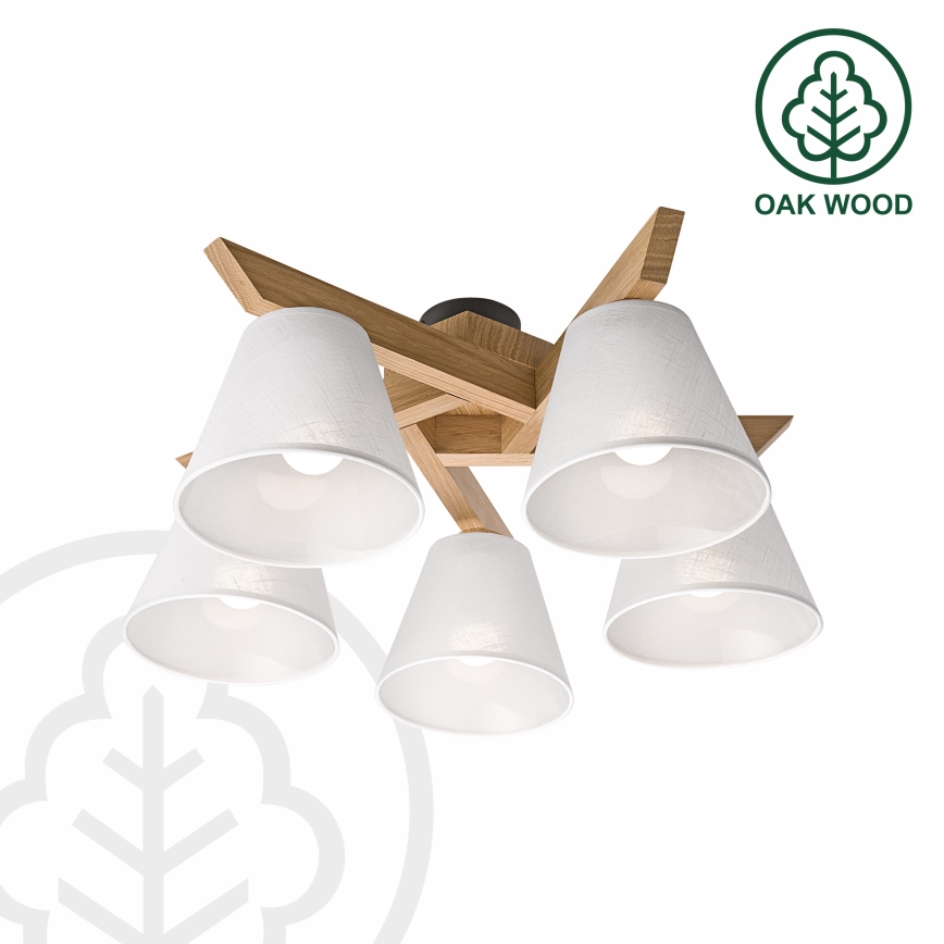 Brilagi - Loftlampe ANTHONY 5xE14/40W/230V eg/hvid