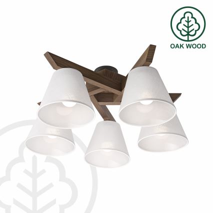 Brilagi - Loftlampe ANTHONY 5xE14/40W/230V eg/hvid
