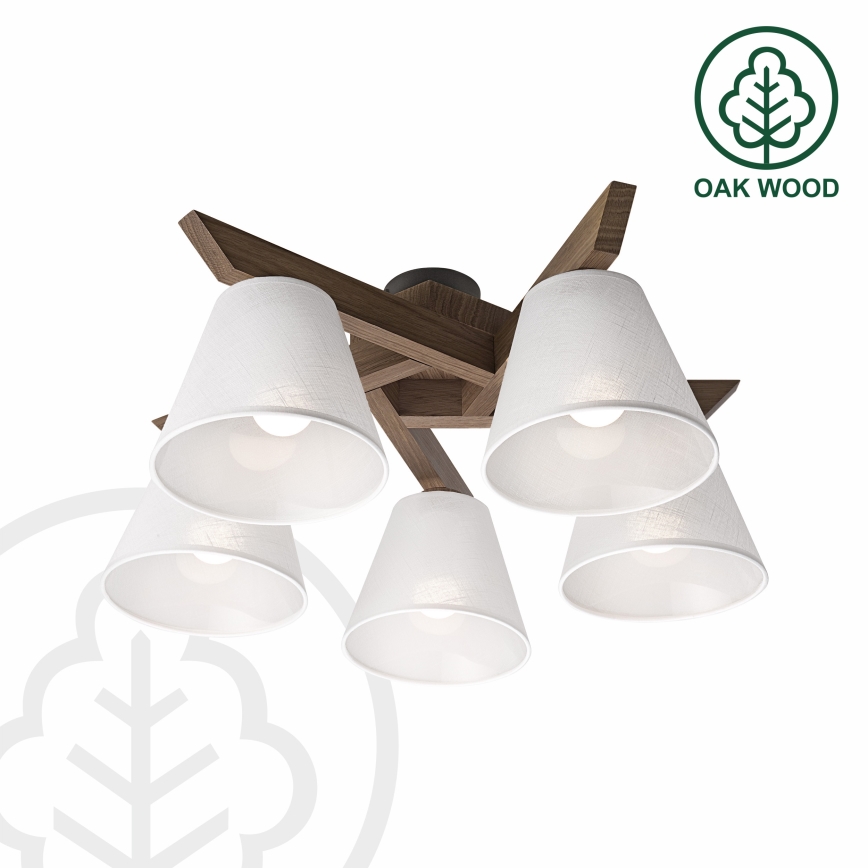 Brilagi - Loftlampe ANTHONY 5xE14/40W/230V eg/hvid