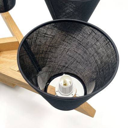 Brilagi - Loftlampe ANTHONY 5xE14/40W/230V eg/sort