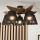 Brilagi - Loftlampe ANTHONY 5xE14/40W/230V eg/sort