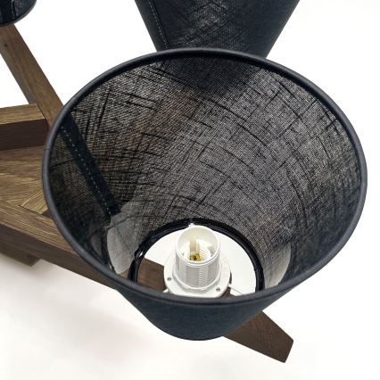 Brilagi - Loftlampe ANTHONY 5xE14/40W/230V eg/sort