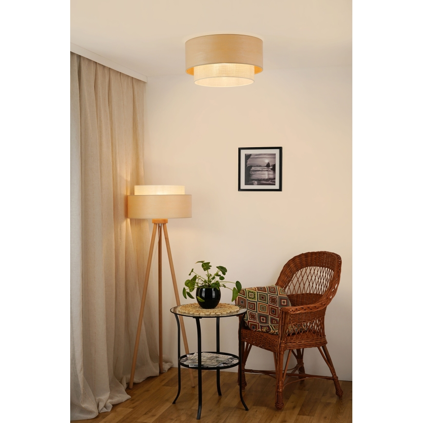 Brilagi - Loftlampe ARIZONA BOHO 1xE27/15W/230V diameter 45 cm beige