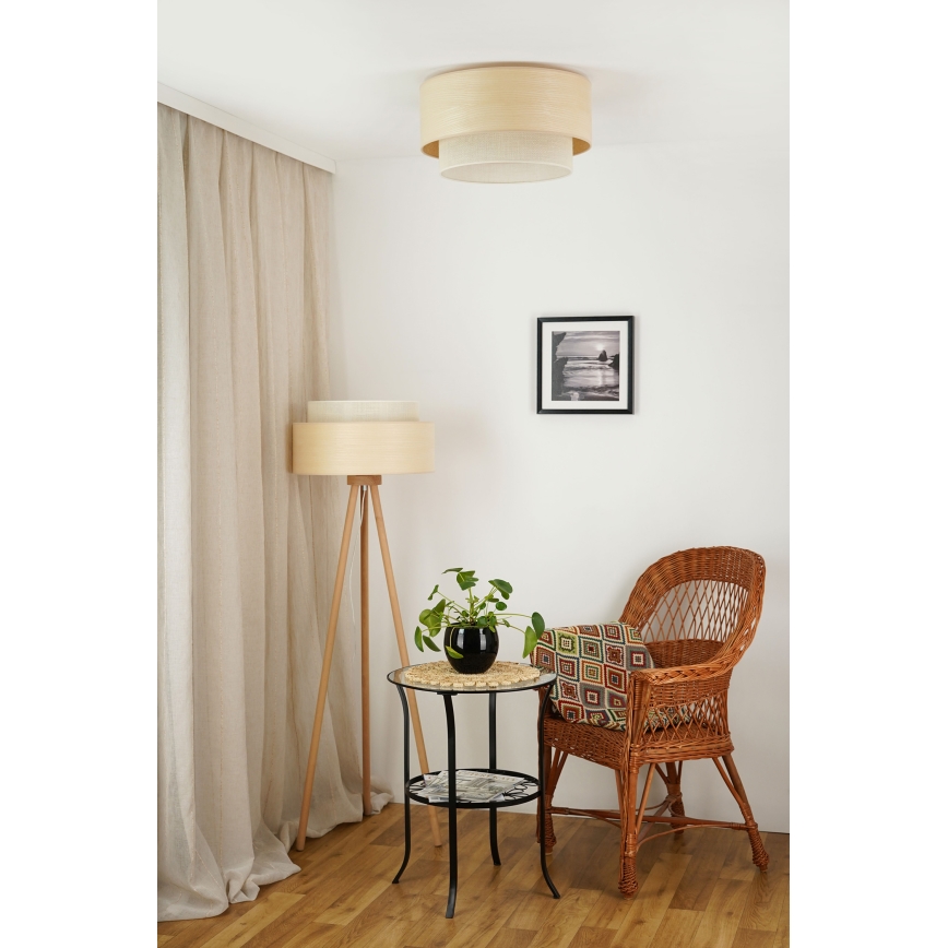Brilagi - Loftlampe ARIZONA BOHO 1xE27/15W/230V diameter 45 cm beige