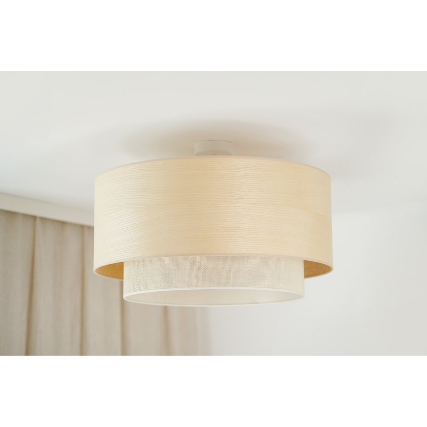 Brilagi - Loftlampe ARIZONA BOHO 1xE27/15W/230V diameter 60 cm beige