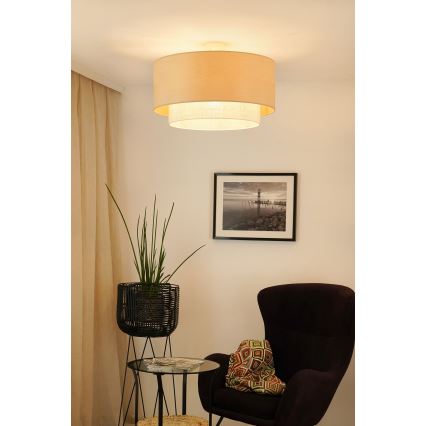 Brilagi - Loftlampe ARIZONA BOHO 1xE27/15W/230V diameter 60 cm beige