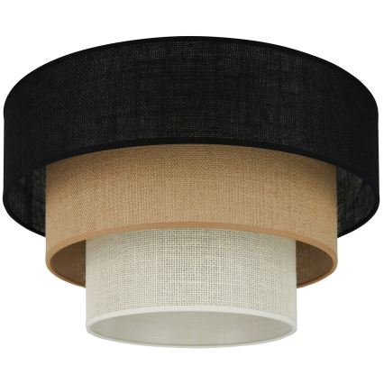 Brilagi - Loftlampe ASPEN LUNETA 1xE27/15W/230V diameter 45 cm sort/beige/cremefarvet