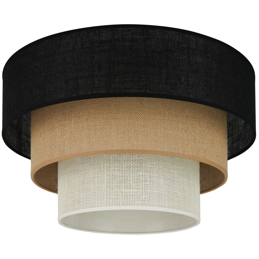 Brilagi - Loftlampe ASPEN LUNETA 1xE27/15W/230V diameter 45 cm sort/beige/cremefarvet
